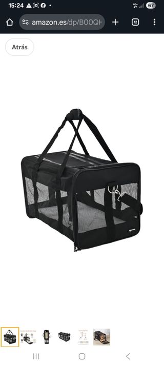 Transportín Mascotas - Negro