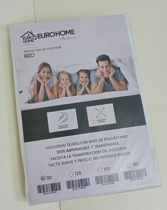Protector colchón impermeable 90cm - Rizo