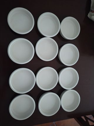 12 Pirofiline Ceramica Bianche - Dolci