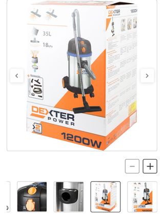 Aspirador Dexter 1200W - 35L - Industrial
