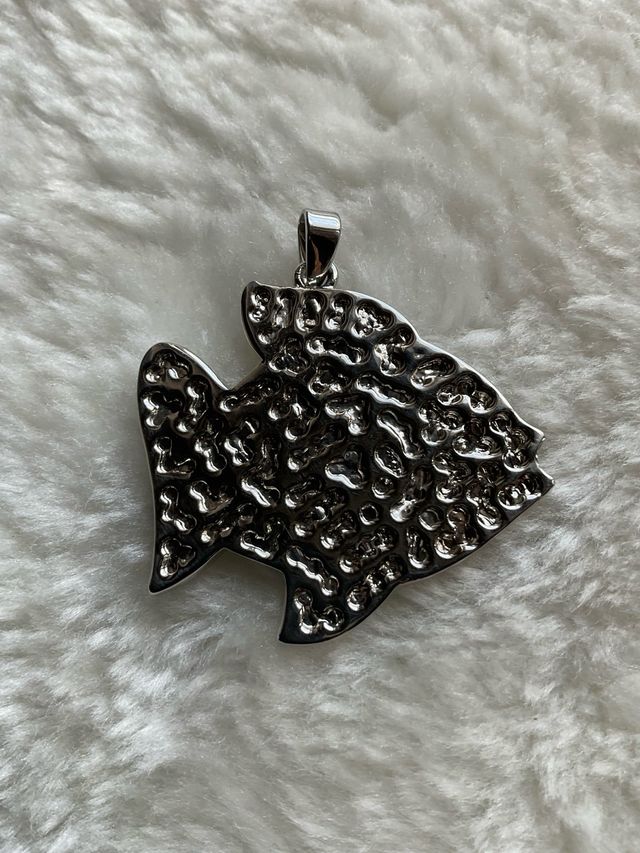 Ciondolo Pesce Cristalli | Argento
