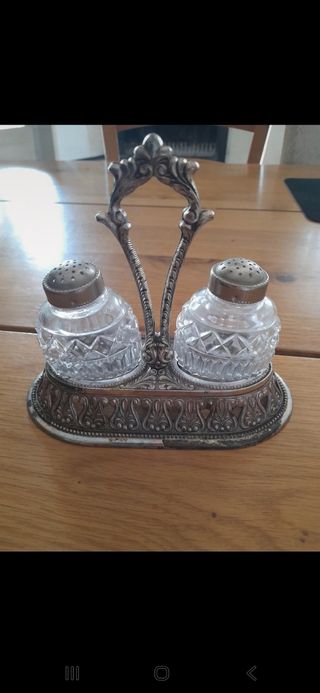 Saliera pepe vintage argento