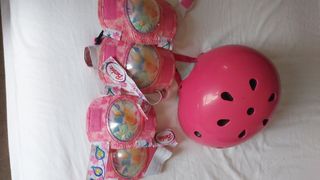 Casco bici niña rosa