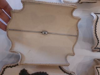 5 paralumi vintage beige e verdi