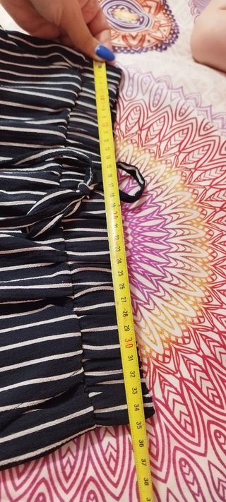 Shorts rayas blanco y negro