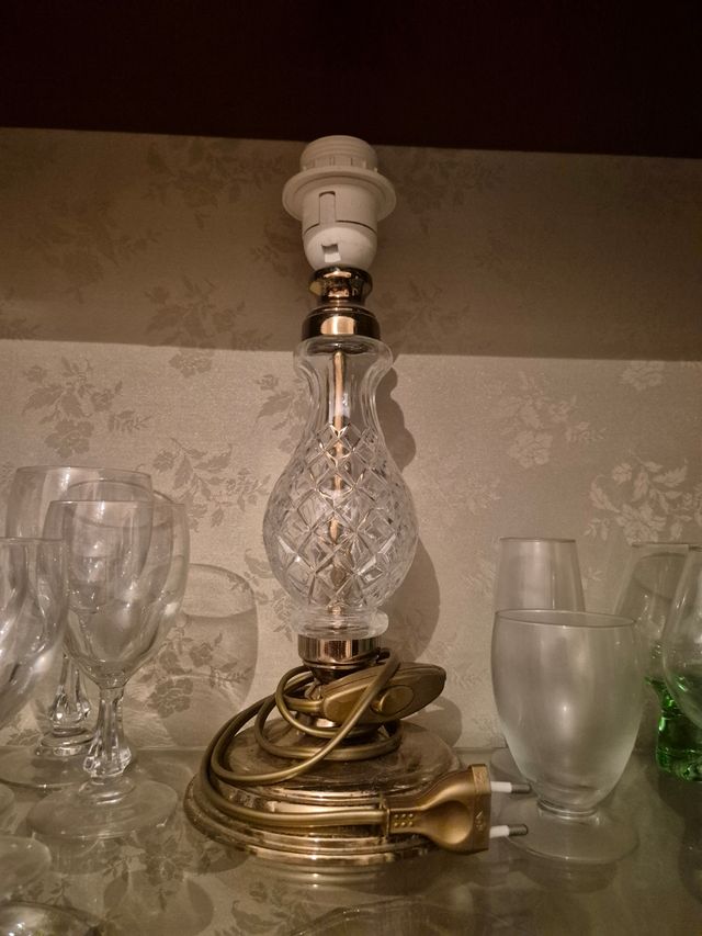 Lámpara cristal antigua