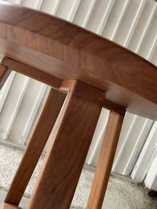 Tavolino rotondo in legno 50x54