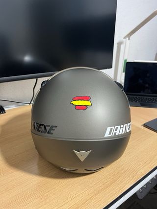 Casco Dainese Jet Gris con bluetooth sena 3 