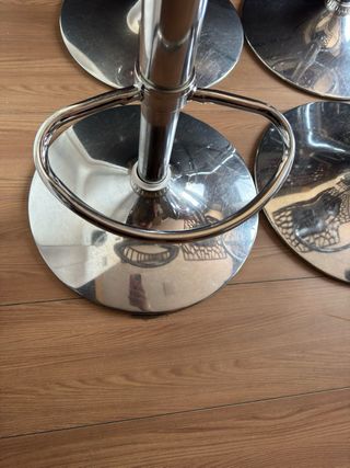 4 Taburetes cocina rojos ajustables color: Burdeos