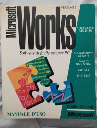 Microsoft Works v2 MS-DOS Manuale