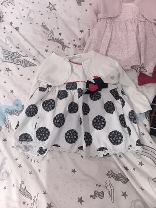 Vestidos niña 2-4 meses + chaquetas