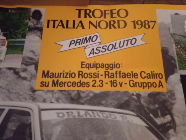 Poster Rally Mercedes 190 2.3-16v