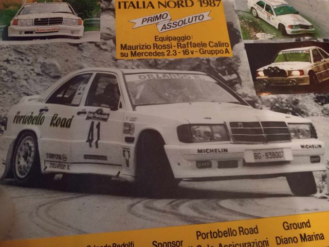 Poster Rally Mercedes 190 2.3-16v