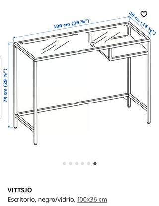 Escritorio VITTSJÖ IKEA 100x36cm