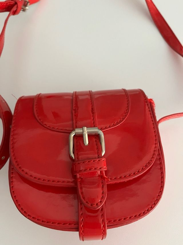 Mini borsa Zara rossa