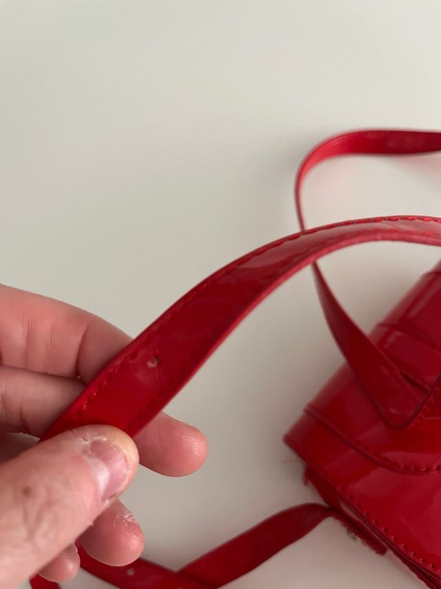 Mini borsa Zara rossa