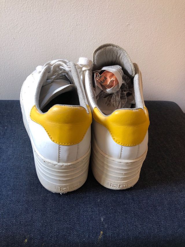 Zapatillas Belang blancas y amarillas - 39