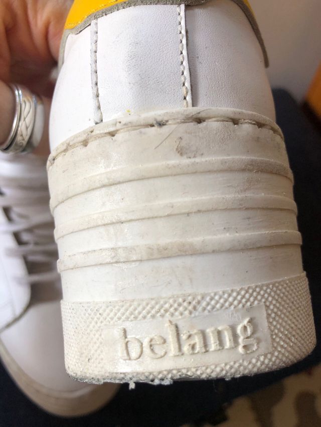 Zapatillas Belang blancas y amarillas - 39