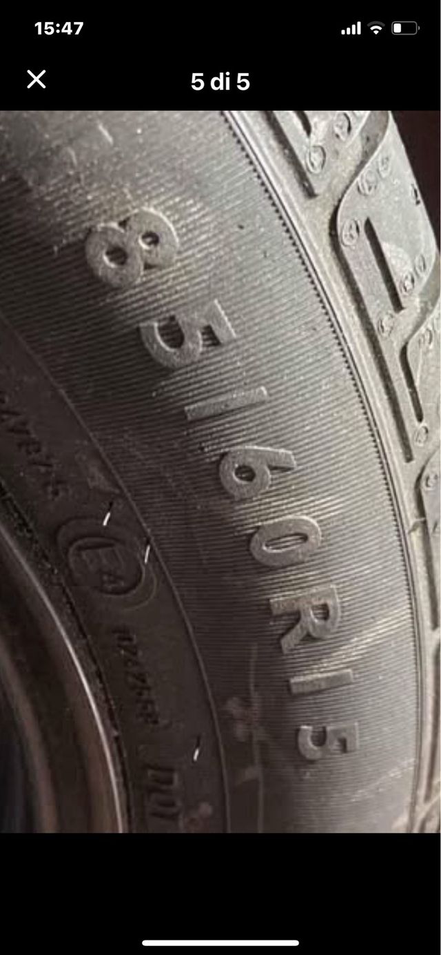 Ruota scorta nuova 185/65R15