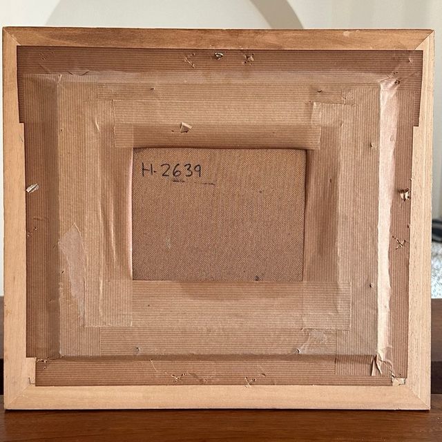 Cuadro antiguo paisaje al óleo