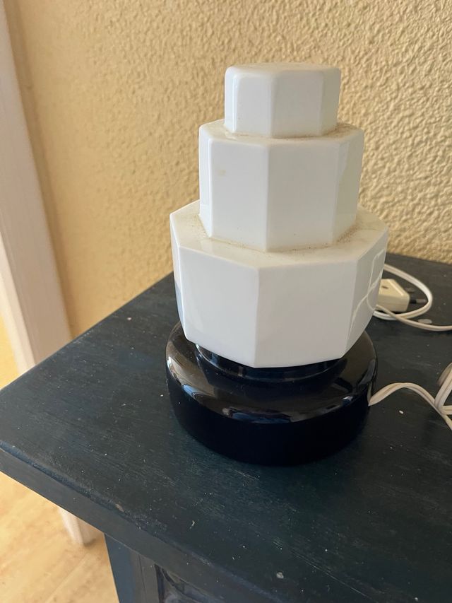 lámparas art déco opalina muy antigua