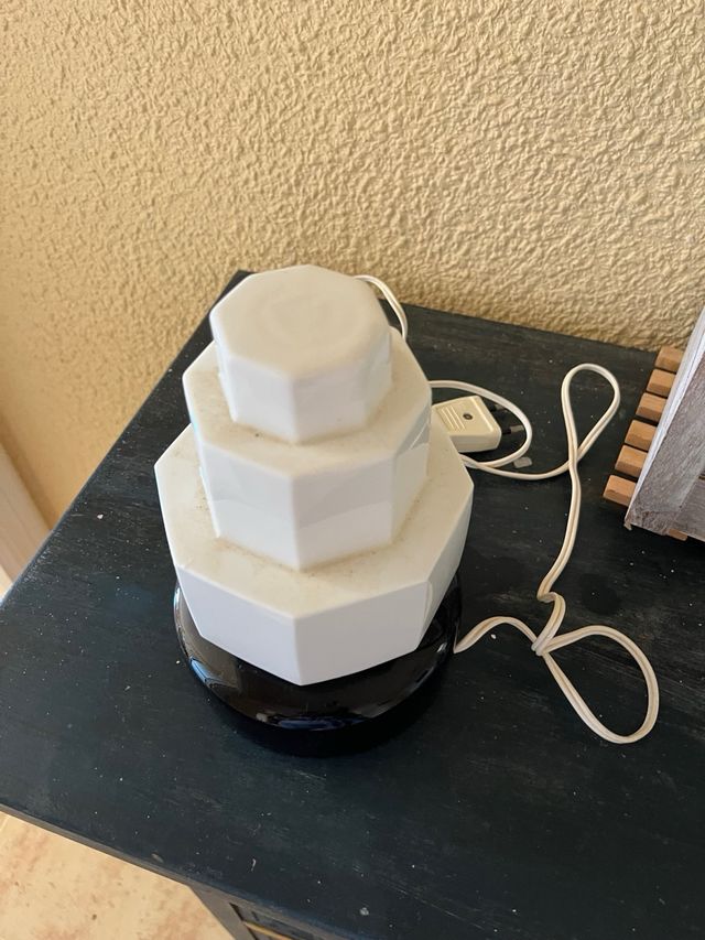 lámparas art déco opalina muy antigua