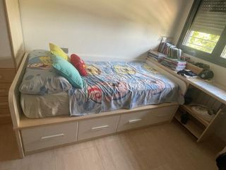 Cama nido con escritorio