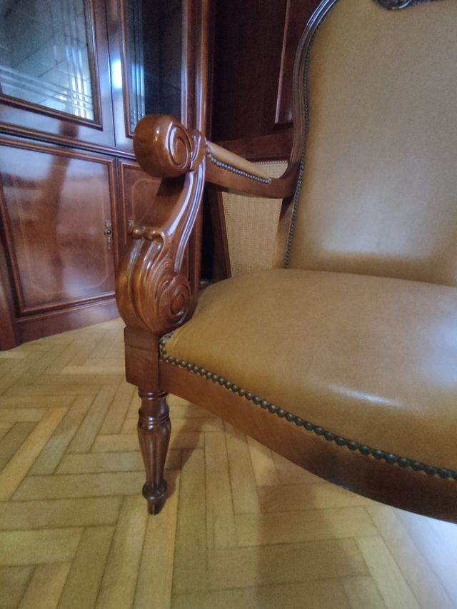 Sillón vintage de cuero