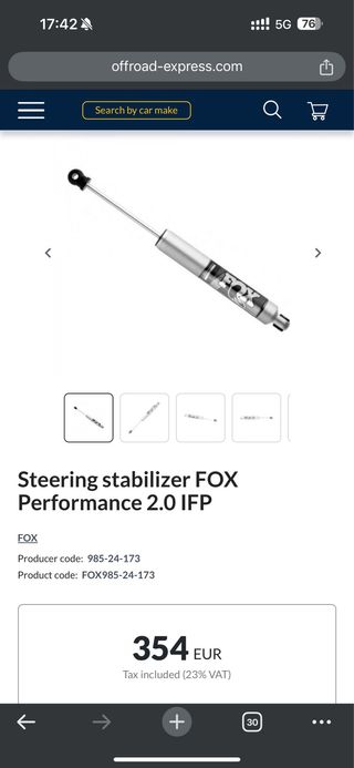 Amortiguador FOX Performance 2.0 IFP