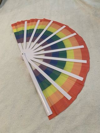 Abanico arcoiris , perfecto y grande 