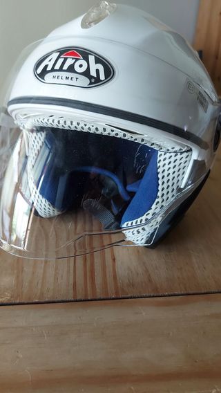 Casco abierto Airoh para niño. Blanco, XS