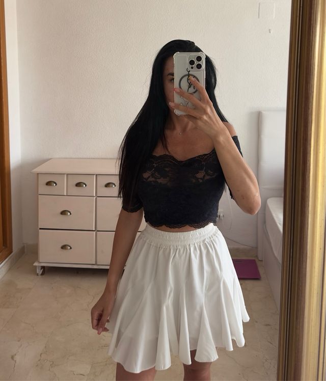 Gonna bianca XS-S - Gonna corta