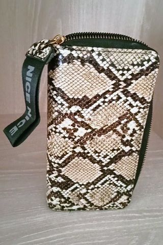 Billetera Serpiente | Beige y Marrón