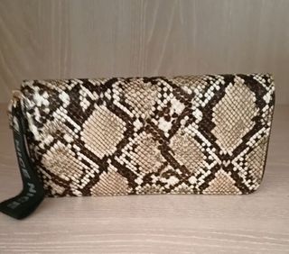 Billetera Serpiente | Beige y Marrón