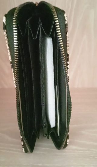 Billetera Serpiente | Beige y Marrón