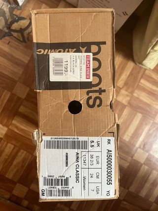 Botas y Esquís de fondo usados