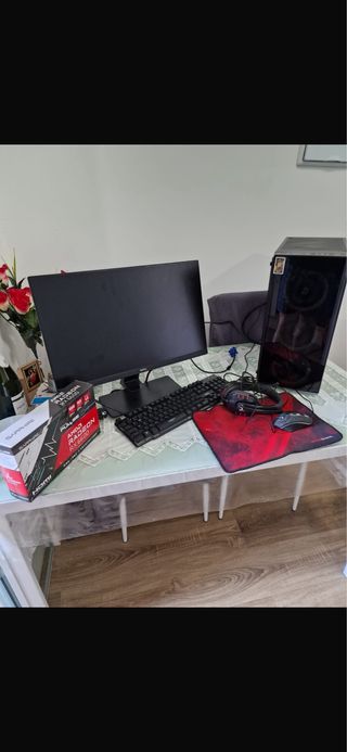 PC Gamer AlFombrilla teclado raton cascos