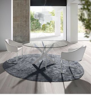 Mesa cristal redonda Ø110cm x 12mm de grosor 