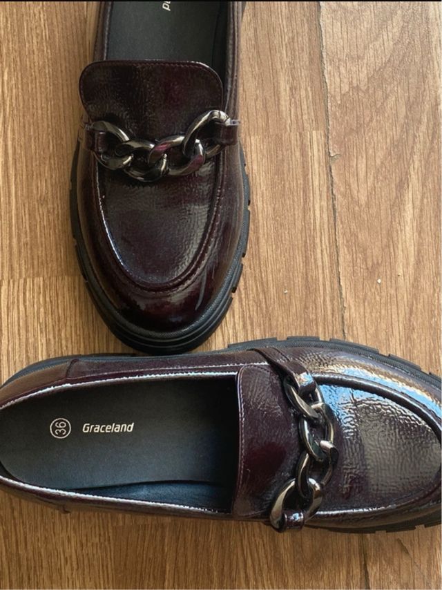 Zapatos Graceland Burdeo- Talla 36