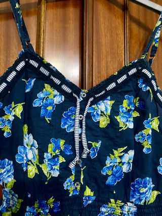 Top Hollister azul - Talla S