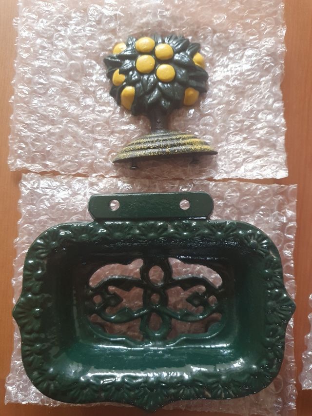 Jabonera vintage metal