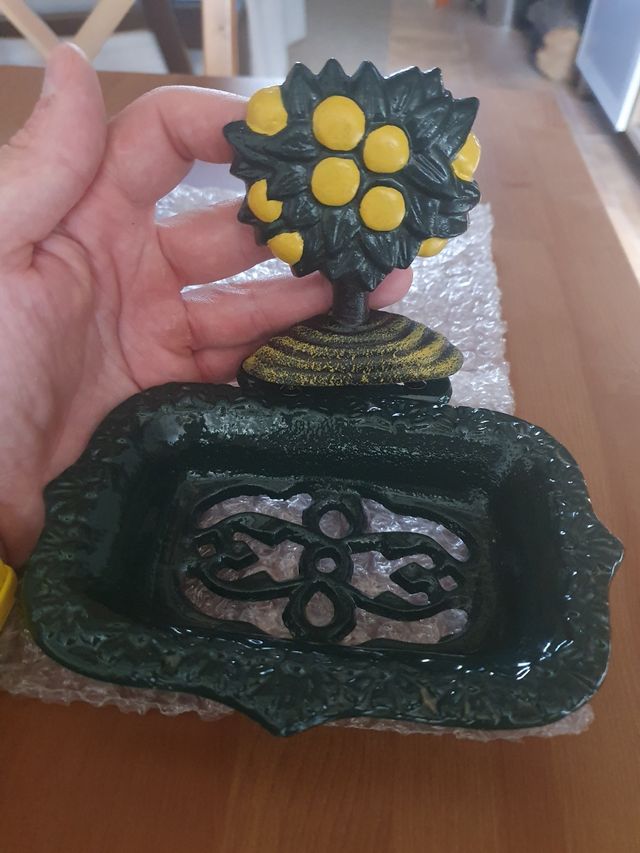 Jabonera vintage metal