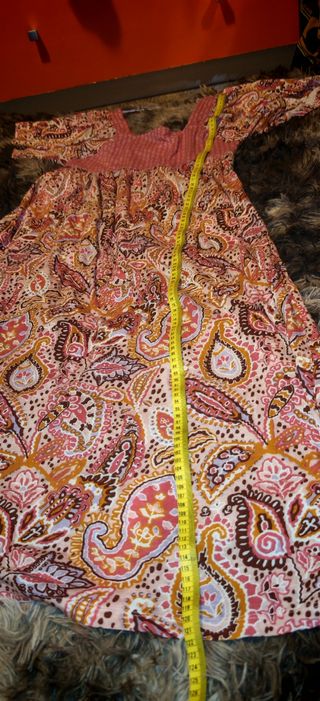 Vestido boho estampado paisley - S