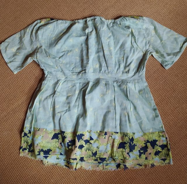 Blusa DKNY M - Azul/Verde