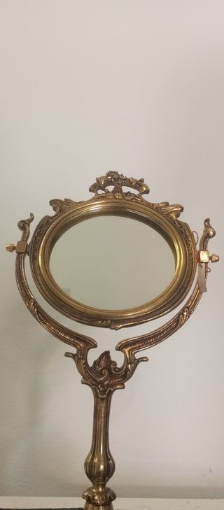 Espejo tocador antiguo dorado