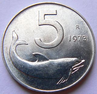 5 lira 1973 nuova - fior di conio FDC