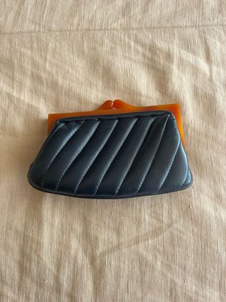Monedero vintage negro y marrón