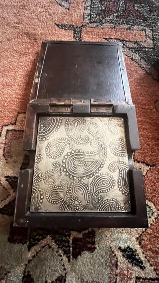 Caja vintage metal-madera