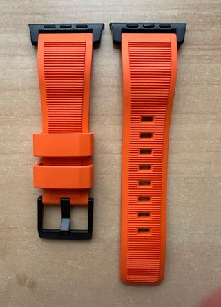 Apple Watch X Nomad 49mm. Rugged Band ULTRA Orange