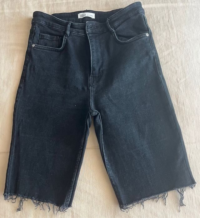 Shorts vaqueros negros